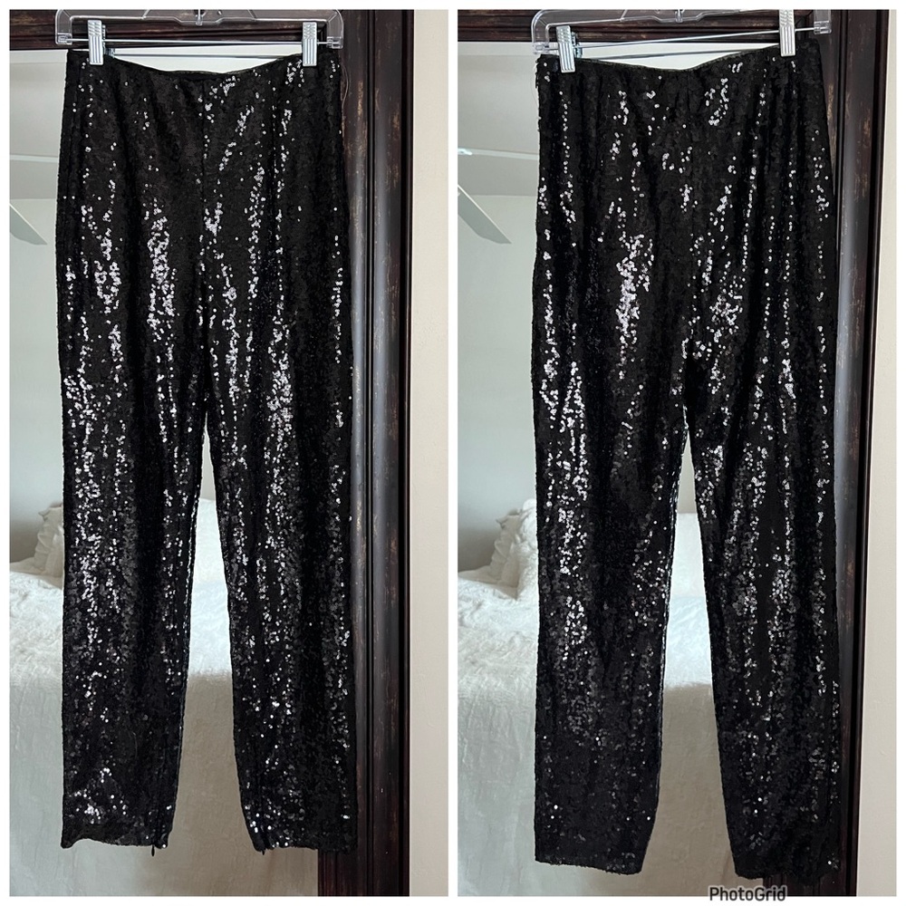 Nordstrom Open Edit Black Sequin Pants